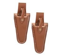 NOLITOY Étui en Cuir de Vachette pour Ciseaux et Sécateurs Lot de 2 Pochettes Porte-Outils de Jardinage Compactes et Résistantes Protection Pratique pour Outils Manuels et Usage