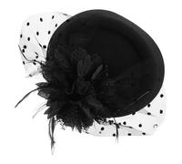 NOLITOY Fascinator Vintage Avec Plume Et Fleur Élégante Épingle à Cheveux Pour Femmes Accessoire De Mode Avec Voile Mystique Pour Mariages Et Événements Spéciaux