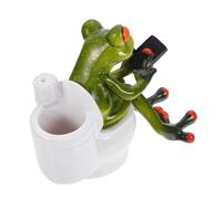 NOLITOY Figurine Grenouille Résine Décorative Stable pour Bureau Maison Cadeau Original