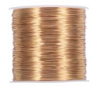 NOLITOY Fil de Cuivre Soi-même 0,4 Mm 100 M pour Loisirs Créatifs et Jardinage, Couleur Kc Or, Rouleau Unique Polyvalent pour Bricolage, Création Bijoux et Projets Manuels