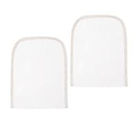 NOLITOY Filet à Dentelle pour Postiche Frontale 2 Pièces 4x4 Pouces Marron Foncé Base Respirante et Douce pour Confection et Réparation de Perruques Accessoires pour Confortable et