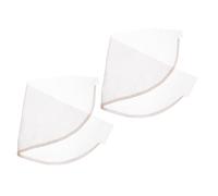 NOLITOY Filet à Postiche en Dentelle Transparente 2 Pièces 13x4 Cm Base Frontale Légère pour Confection de Perruques Usage Professionnel et Quotidien Couleur Brun Foncé