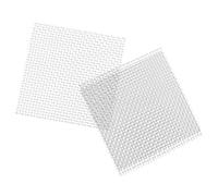 NOLITOY Filets en Acier Inoxydable 15 Pcs 7,5 X 7,5 Cm pour Mousse Aquatique, Mur de Mousse Robuste, Tapis D’algues pour Aquarium, Faciles à Fixer Nettoyer, Accessoires Aquatiques Solide