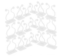 NOLITOY Fixateur De Mur d'escalade Et Clip De Fixation Auto-adhésif pour Plantes Grimpantes, Utilisation Murale Intérieure, Lot de 90 Pièces en Plastique Blanc, Adhérence Forte sans Trace