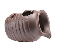 NOLITOY Fontaine Cascade en Pot Céramique Ancienne Marron Bocal de Circulation D’Eau sans Pompe Décor Extérieur de Jardin Fontaine Décorative Naturelle pour Terrasse et Intérieur