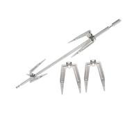 NOLITOY Fourchette Tourne Broche En Acier Inoxydable, Accessoire Cuisine Pour Rôtir Poulet Et Viande, Compatible Grille Rotative Et Friteuse à Air Chaud