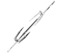 NOLITOY Fourchettes pour Poulet Rôti en Acier Inoxydable Support Réglable et Démontable pour Barbecue et Four Accessoire la Cuisine pour Cuisson Uniforme du Poulet Compatible