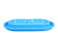 NOLITOY Gamelle Double pour Chats et Chiens Design Anti-Fourmis en PP, Station d'alimentation Extérieure pour Petits et Moyens Animaux, Bol Élégant et Fonctionnel