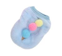 NOLITOY Gilet Chaud pour Chien et Chat en Tissu Polaire Doublé Taille XS pour Animaux 1-15 Kg Couleur Bleu Ciel Vêtement D’Hiver Confortable et Isolant pour Activités en Extérieur