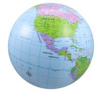 NOLITOY Globe Terrestre Gonflable 40 CM en PVC Transparent Ballon de Plage Éducatif pour Garçon et Filles pour Fêtes Piscine et Activités en Plein Air