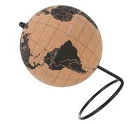 NOLITOY Globe Terrestre Liège Noir Décor de Bureau Stable et Éducatif pour Garçon Fille et Adultes