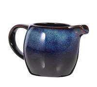 NOLITOY Gobelet à lait en céramique - Mini distributeur de café - Sirop - Pichet à lait - Petit pichet à lait bleu foncé - Pichet à lait - Avoine - Pot à lait - Service ABS