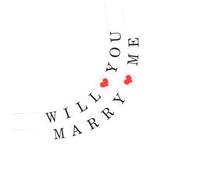 NOLITOY Guirlande de Demande en Mariage « Veux-tu M'Épouser » en Papier Bannière Décorative 1 Pièce Lettres Suspendues Décoration Romantique Voiture et Fête Accessoire Cérémonie