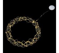 NOLITOY Guirlande Lumineuse LED Transparente à 1 Pièce Décoration Lumineuse de Noël Boules Rondes Alimentée par Piles Lumière de Scène de Noël pour Maison Fenêtre et Fête Festive