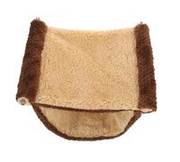 NOLITOY Hamac pour Hamster Suspendu Doublure Chaude Nid Confortable pour Cage de Petits Animaux Petits Rongeurs L Couleur Marron