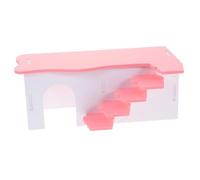 NOLITOY Hamster House with Ladder and Platform Small Pet Nest Quiet Hideout Toy for Guinea Pigs and Hamsters Wear Resistant Shelter
