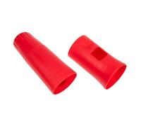 NOLITOY Housse de en Silicone Rouge Manchon et Anti-collision, Couverture Intégrale pour Microphone sans Fil pour Ktv et Cérémonies