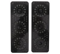 NOLITOY Humidificateur À Cigares Lot De 2 Coffret De Rangement Pour Cigares Régulateur D'Humidité Noir