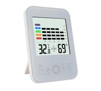 NOLITOY Hygromètre Thermomètre Numérique Intérieur LCD avec Support Tabletop Mesure Température et Humidité Écran Clair Sans Batterie pour Maison et Bureau
