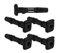 NOLITOY Inserts de Guide D'insertion Support Confortable et Fiable pour Voitures Modifiées Lot de 5 en Plastique Noir Carré, Diamètre 10mm pour Appuie-tête de Siège Auto