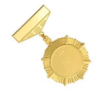 NOLITOY Insigne en Alliage de Zinc Robuste, Médaille Vintage Décorative pour Veste et Manteau, Broche Légère sans Logo, Accessoire de Récompense Polyvalent pour Costume et Déguisement,