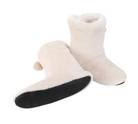 NOLITOY Intérieur Épaisses Antidérapantes pour Hiver Pantoufles Coton Parent-garçon Fille Couleur Ivoire Confort Chaud et Résistant