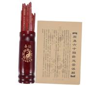NOLITOY Jeu de Bâtons de Fortune Chinoise avec Seau et Accessoire Divination pour Jeux de Rôle et Divination Familiale et Portable
