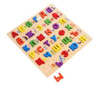 NOLITOY Jeu de Puzzle en Bois Alphabet Russe pour Garçon et Filles Éducatif 1 Pièce Puzzle Éducatif pour Tout-Petits Apprentissage Lettres Russes Développement Coordination Œil-Main