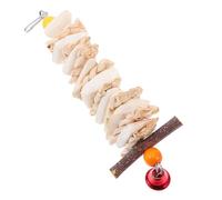 NOLITOY Jouet pour Perroquet Pendentif Os de Seiche Suspendu Jouet à Mâcher pour Cage Oiseau Style Aléatoire