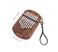 NOLITOY Kalimba Touches Portable Bois Piano à Pouce Ergonomique pour Débutants Instrument Musical Compact pour Amateurs