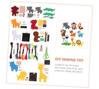 NOLITOY Kit Couture Feutrine Garçon Fille DIY Animaux Jungle pour Débutants Jeu Créatif Éducatif Activité Manuelle et Colorée