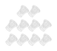 NOLITOY Kit de 10 Vis de Fixation Transparentes en Plastique 14X14Mm Entretoises pour Supports Déportés Écrous à Vis et Montage de Panneaux Publicitaires Discrets Usage Polyvalent
