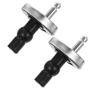 NOLITOY Kit de Fixation et Boulons en Caoutchouc Expansible Vis à Charnière en Acier Inoxydable Lisse et Résistante la Corrosion, 1 Set pour Abattant Wc