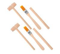 NOLITOY Kit de Fouilles Archéologiques Garçon et Filles 6 Pièces - Marteau Bois Petit Format Burin et Brosse Inclus - Ensemble D’Outils Dinosaure pour Kit Géologie Jouets Scientifiques