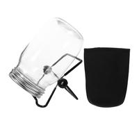 NOLITOY Kit de Germination INOX pour Bocaux Mason 32Oz avec Couvercle Anti-UV et Support Accessoires pour Germoir à Graines et Haricots Compatible Bocaux à Large Ouverture Culture