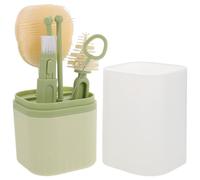 NOLITOY Kit de Goupillons pour Biberons Brosse de Nettoyage Silicone Né Outils de Nettoyage pour Biberons et Tétines Compact pour Voyage avec Séchoir et Boîte de Rangement