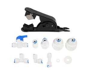 NOLITOY Kit de Raccords de Tuyau D'eau pour Machine à Glaçons, 9 Pièces en Pom Solide, Connecteurs Universels pour Cafetière et Réfrigérateur, Accessoire de Remplacement Pratique