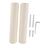 NOLITOY Kit de Remplacement pour Poteau à Sisal Naturel avec Vis Poteaux pour Arbres à Chat Intérieur Recharges pour Tours et Protection de Meubles pour