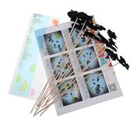 NOLITOY Kit de Théâtre D’Ombres pour Garçon et Filles - Marionnettes D’Ombres Traditionnelles Noires - Matériel Pédagogique Multi-usages - Jeu Créatif Maternelle - Apprentissage