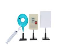 NOLITOY Kit d'Expérimentation Optique avec Lentille à Réfraction d'Eau Réglable Matériel Pédagogique Scientifique pour Enseignement Physique Outil d'Étude Lumière et Mesure Focale