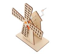 NOLITOY Kit DIY Éolienne Bois pour Garçon Fille Modèle Éducatif Stem à Assembler Puzzle Manuel avec Rouages Matériel Complet pour Expérience de Science