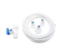 NOLITOY Kit Tuyau Alimentation Eau Machine à Glaçons avec Connecteur PE Pratique pour Remplacement et Maintenance des Fabrique Glace