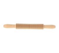 NOLITOY Laminoir à Pâte en Bois Rouleau à Nouilles Multifonction et Roulement Texturé pour Découpe Spaghetti, Finition Lisse pour Pâtisserie et Pâtes Fraîches
