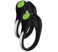 NOLITOY Lampe à Clip LED Verte pour Chaussures de Course - 1 Paire Légère et Portable Éclairage Sécurité pour Jogging Nocturne et Marche Accessoires Compatibles pour Hommes et Femmes
