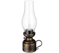 NOLITOY Lampe À Pétrole À LED Sans Flamme Lanterne À Huile Décorative Rétro Avec Flamme Vacillante Réaliste À Piles Pour L'Intérieur Et L'Extérieur