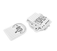 NOLITOY Lot de 10 Blocs-notes Adhésifs en Papier Forme Note de Musique Petits Auto-adhésifs pour Enseignants et Amateurs de Musique pour Décoration de Salle et Organisation