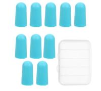 NOLITOY Lot de 10 Bouchons D’oreilles Antibruit Réutilisables en Mousse à Mémoire de Forme Bleue avec Étui, du Bruit pour Dormir, Étudier et Travailler, Protection Auditive Confortable