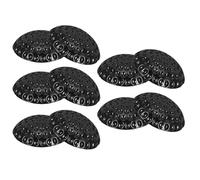 NOLITOY Lot de 10 Butées de Porte Rondes en Silicone Noir 5 Cm, Coussinets Anti-collision Adhésifs pour Protection Murale, Amortisseurs Silence pour Portes, Meubles et Armoires, Usage