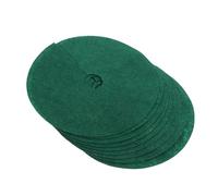 NOLITOY Lot de 10 Cercles de Paillis Non Tissé pour Arbres Jardin, Protection Racinaire Diamètre 25 Cm Trou 4 Cm, Barrière Anti-Racines Verte, Contrôle des Mauvaises Herbes Extérieure