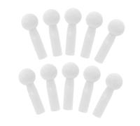 NOLITOY Lot De 10 Embouts De Protection Pour Canne De Marche Parapluie Plastique Blanc